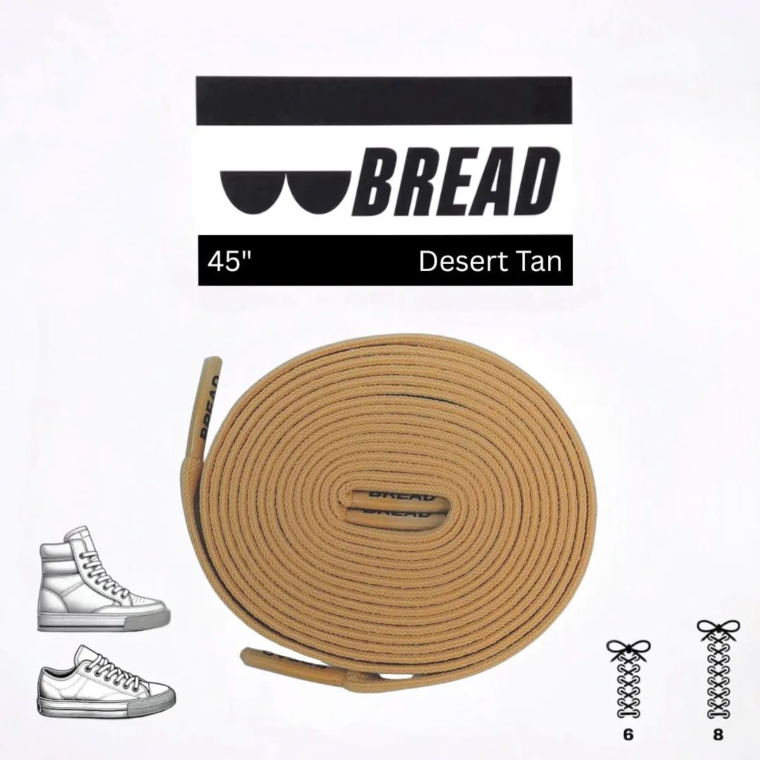 Desert Tan Elastic Shoelaces | Bread Laces - Elastic Shoelace - Bread
