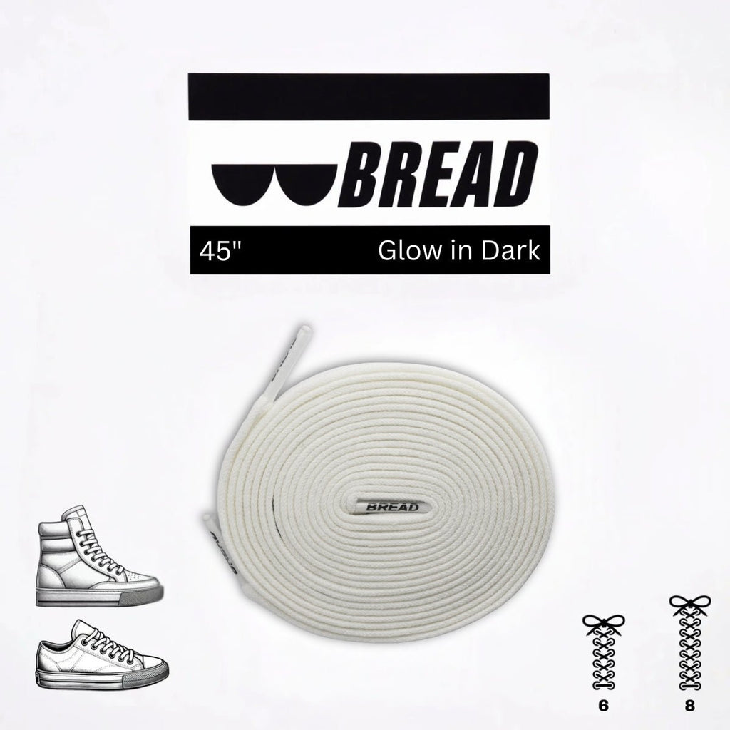 Glow in the Dark Elastic Shoelaces | Bread - Elastic Shoelace - Bread
