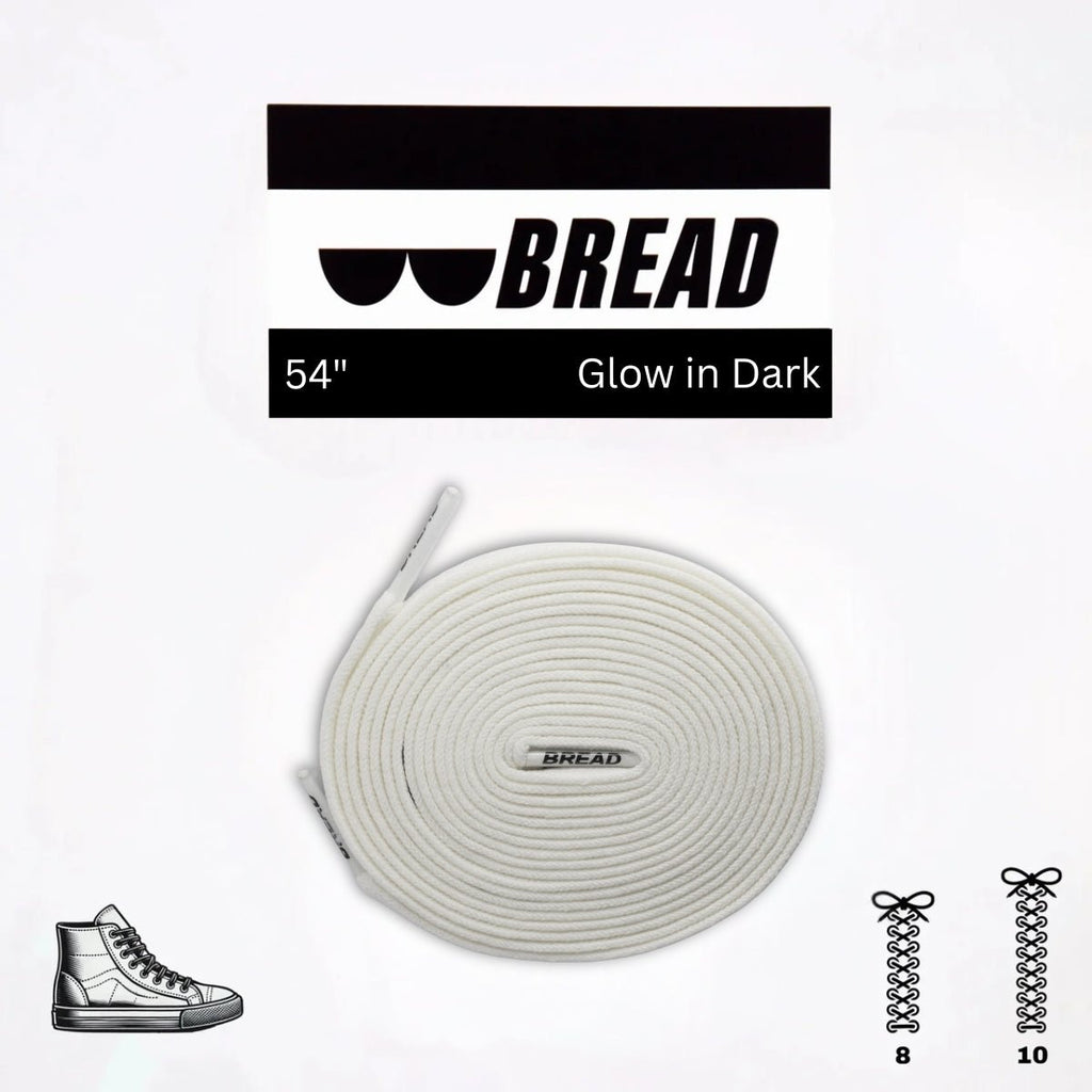 Glow in the Dark Elastic Shoelaces | Bread - Elastic Shoelace - Bread
