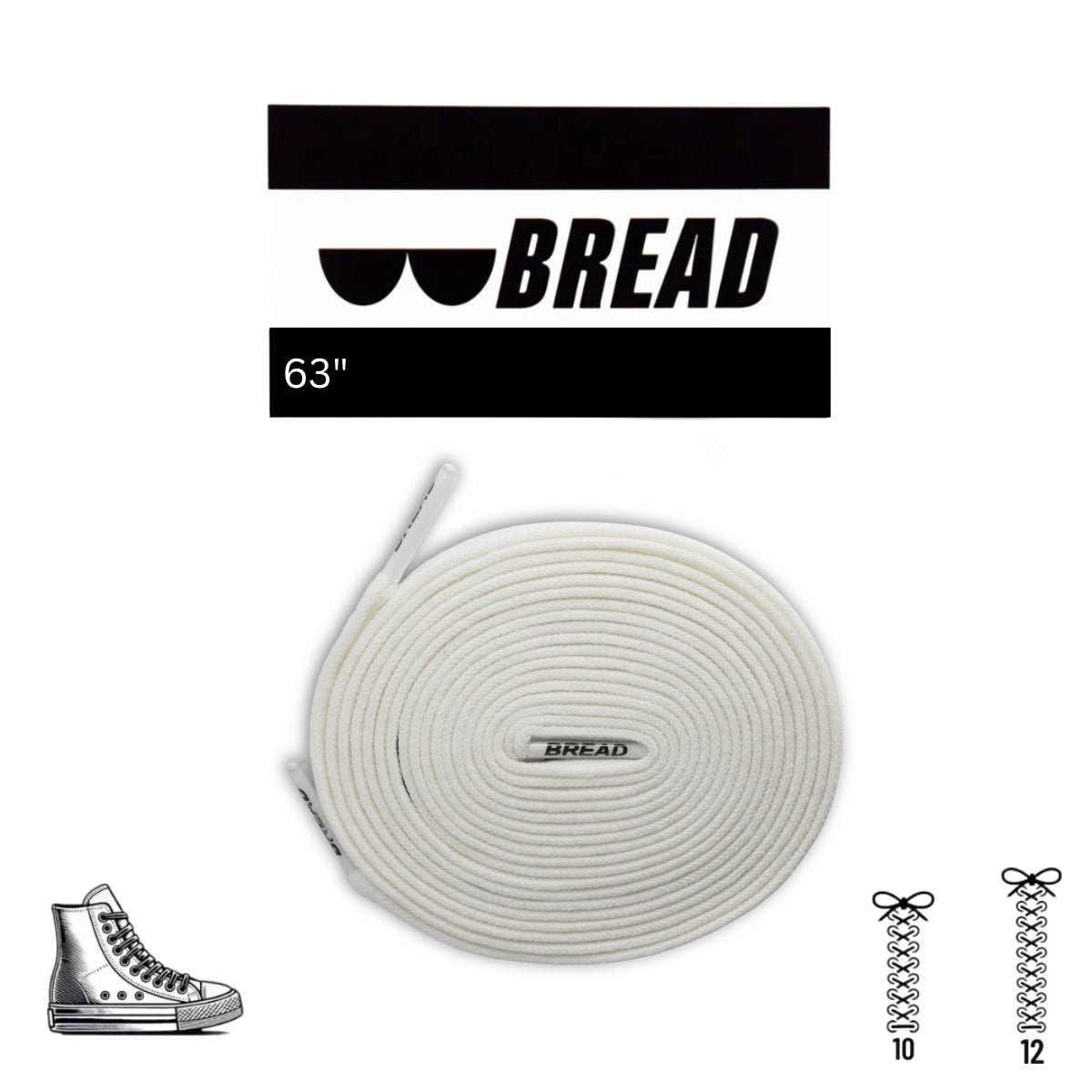 Glow in the Dark Elastic Shoelaces | Bread - Elastic Shoelace - Bread