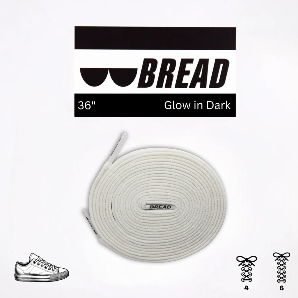 Glow in the Dark Elastic Shoelaces | Bread - Elastic Shoelace - Bread
