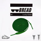 Lucky Green Bread Elastic Shoelaces – Tie Once, Stay Tied - Elastic Shoelace - Bread