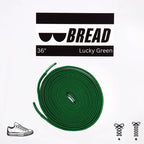 Lucky Green Bread Elastic Shoelaces – Tie Once, Stay Tied - Elastic Shoelace - Bread
