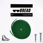 Lucky Green Bread Elastic Shoelaces – Tie Once, Stay Tied - Elastic Shoelace - Bread