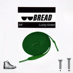 Lucky Green Bread Elastic Shoelaces – Tie Once, Stay Tied - Elastic Shoelace - Bread