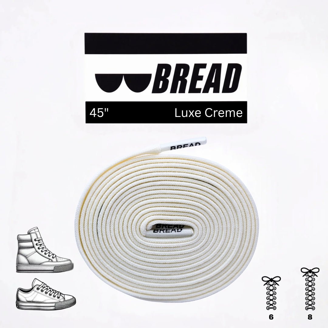Luxe Creme Elastic Shoelaces | Bread Laces - Elastic Shoelace - Bread