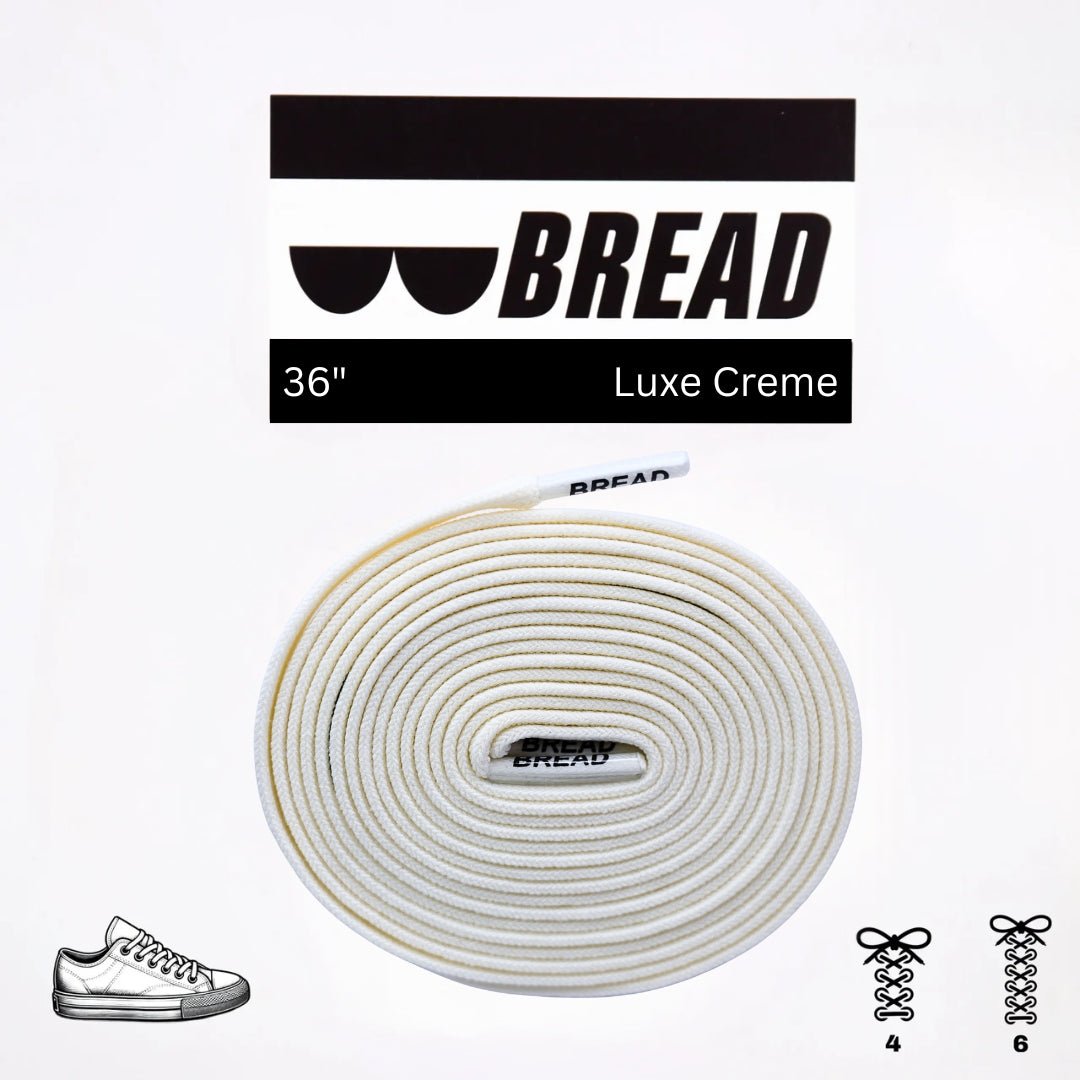 Luxe Creme Elastic Shoelaces | Bread Laces - Elastic Shoelace - Bread