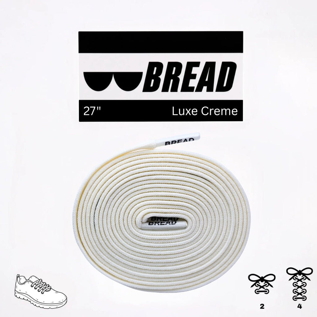 Luxe Creme Elastic Shoelaces | Bread Laces - Elastic Shoelace - Bread