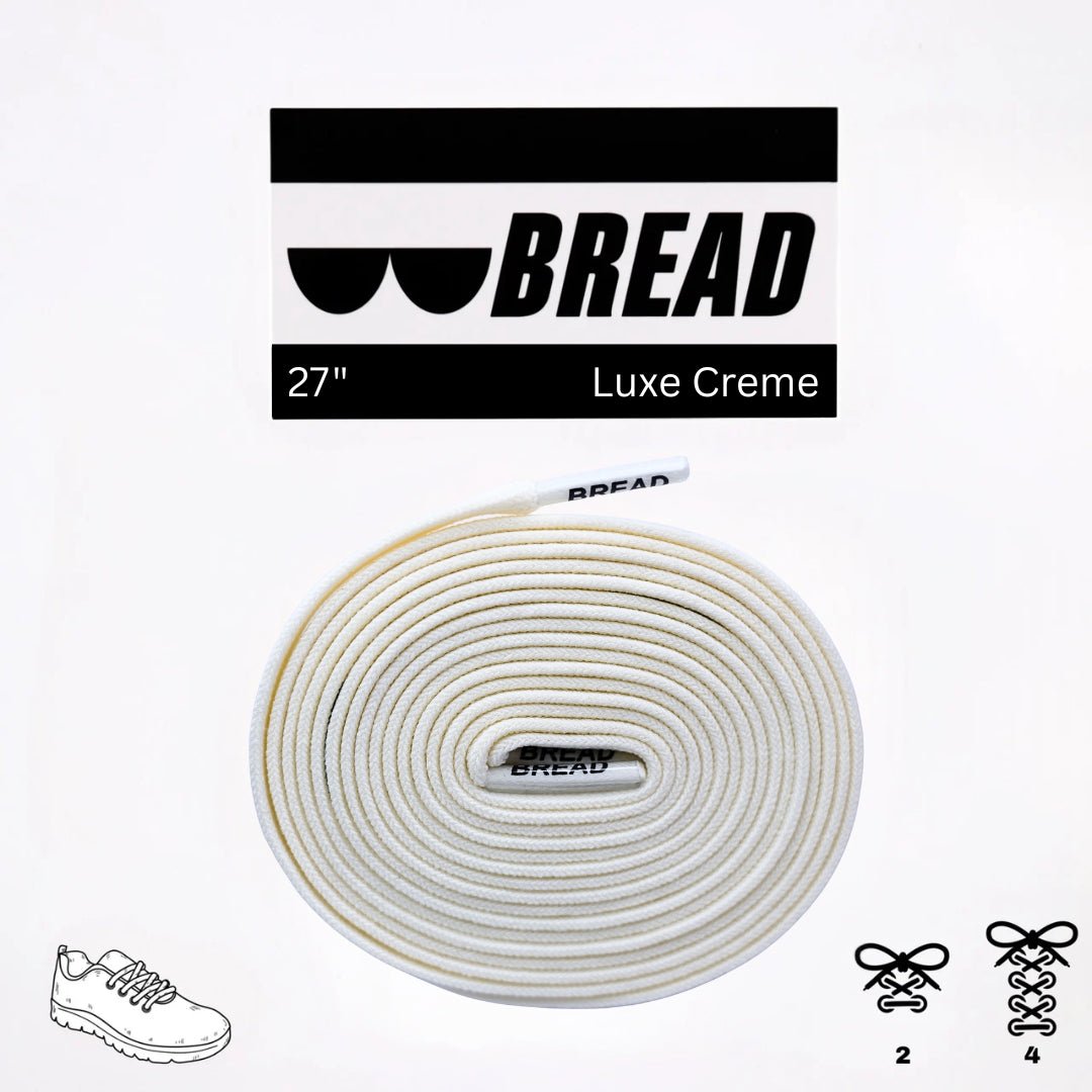 Luxe Creme Elastic Shoelaces | Bread Laces - Elastic Shoelace - Bread