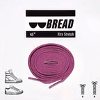 Pretty Pink Bread Elastic Shoelaces – Tie Once, Stay Tied - Elastic Shoelace - Bread