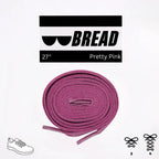Pretty Pink Bread Elastic Shoelaces – Tie Once, Stay Tied - Elastic Shoelace - Bread