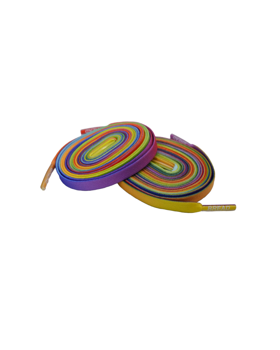 Prime Rainbow Bread Elastic Shoelaces – Tie Once, Stay Tied - Elastic Shoelace - Bread