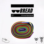 Prime Rainbow Bread Elastic Shoelaces – Tie Once, Stay Tied - Elastic Shoelace - Bread