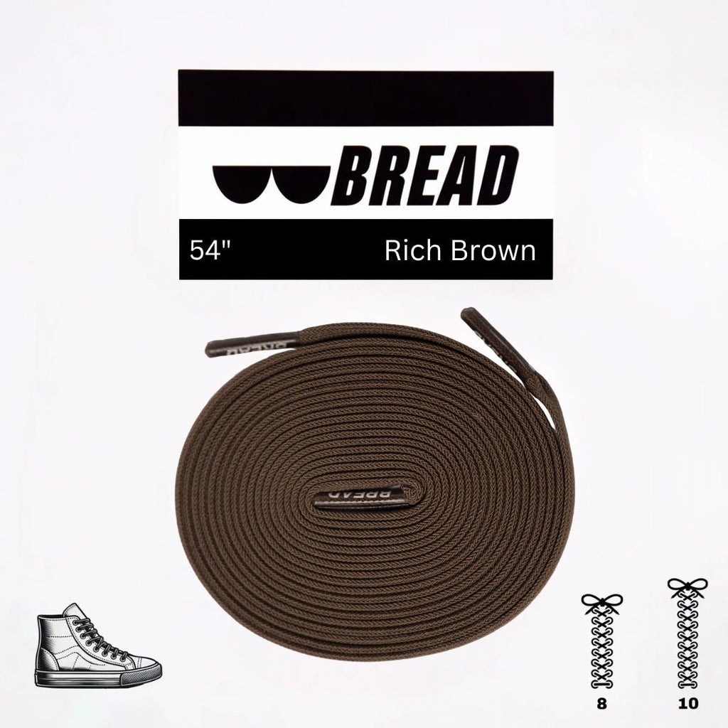 Rich Brown Elastic Shoelaces | Bread Laces - Elastic Shoelace - Bread