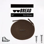 Rich Brown Elastic Shoelaces | Bread Laces - Elastic Shoelace - Bread