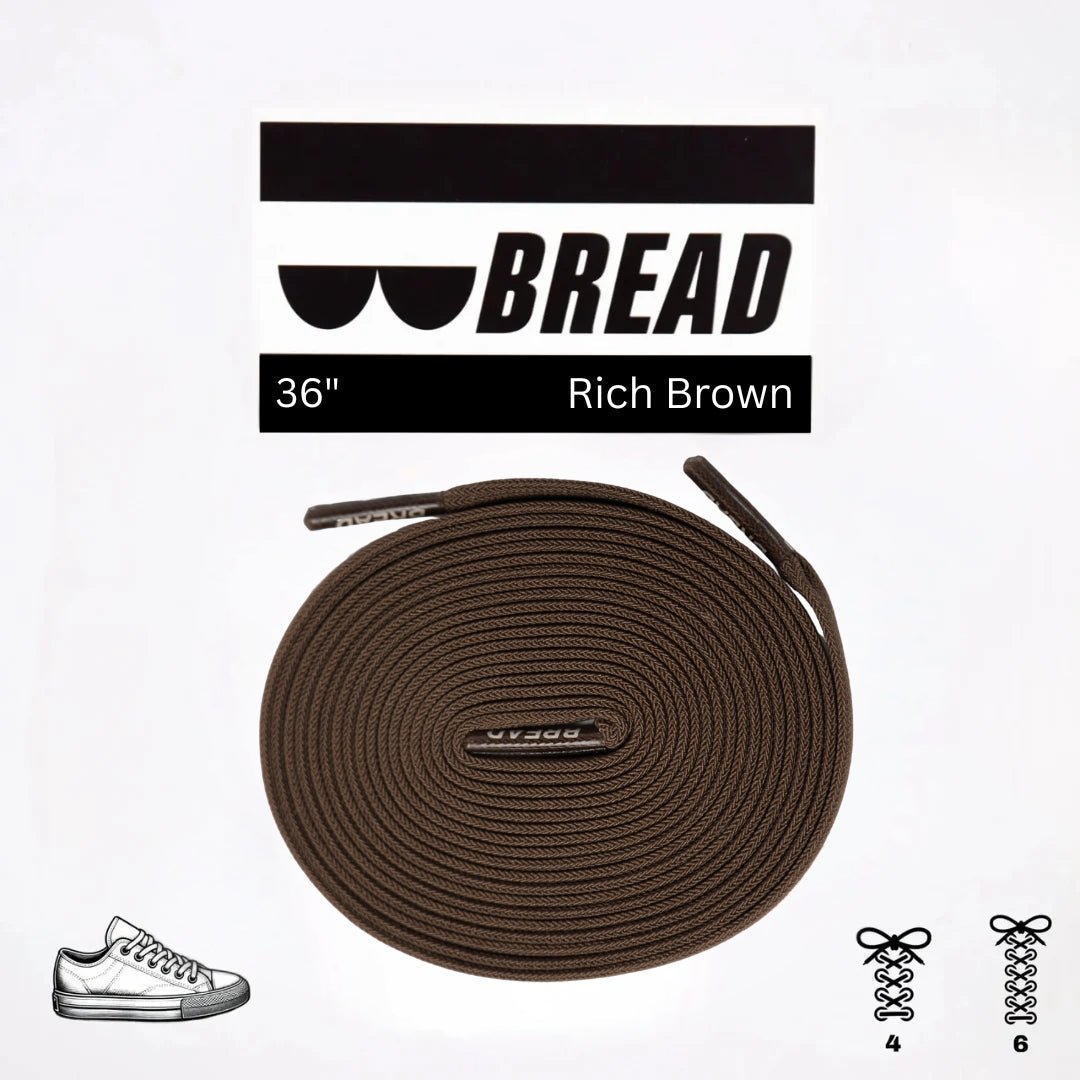 Rich Brown Elastic Shoelaces | Bread Laces - Elastic Shoelace - Bread