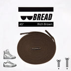 Rich Brown Elastic Shoelaces | Bread Laces - Elastic Shoelace - Bread