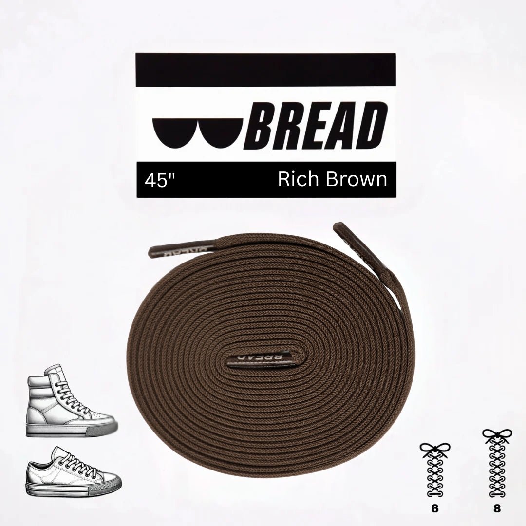 Rich Brown Elastic Shoelaces | Bread Laces - Elastic Shoelace - Bread