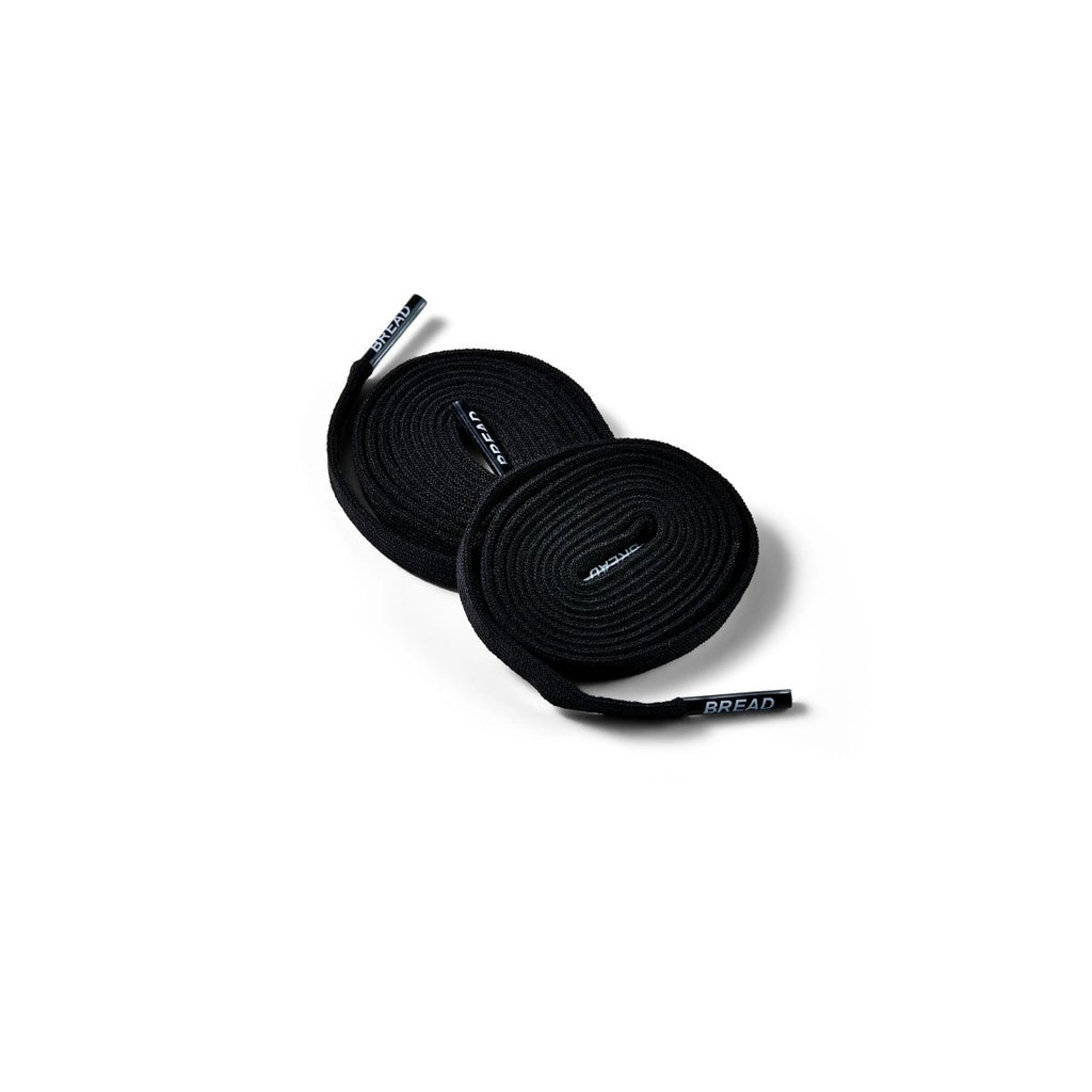 Shadow Black Bread Elastic Shoelaces – Tie Once, Stay Tied - Elastic Shoelace - Bread