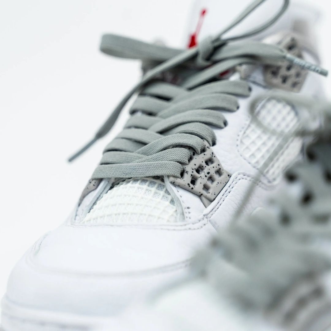 Vulture Gray Bread Elastic Shoelaces – Tie Once, Stay Tied - Elastic Shoelace - Bread
