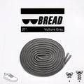 Vulture Gray Bread Elastic Shoelaces – Tie Once, Stay Tied - Elastic Shoelace - Bread