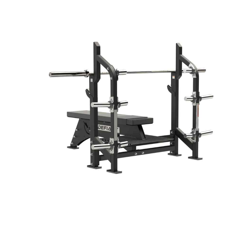 Olympic Bench Press with Plate Storage | Defiant Strength - Bench - Defiant Strength
