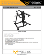 Iso - Lateral Shoulder Press | Defiant Strength - Plate Loaded - Defiant Strength