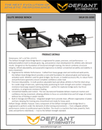 Glute Bridge Bench | Defiant Strength - Bench - Defiant Strength