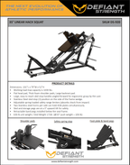 35 - Degree Linear Hack Squat | Defiant Strength - Plate Loaded - Defiant Strength