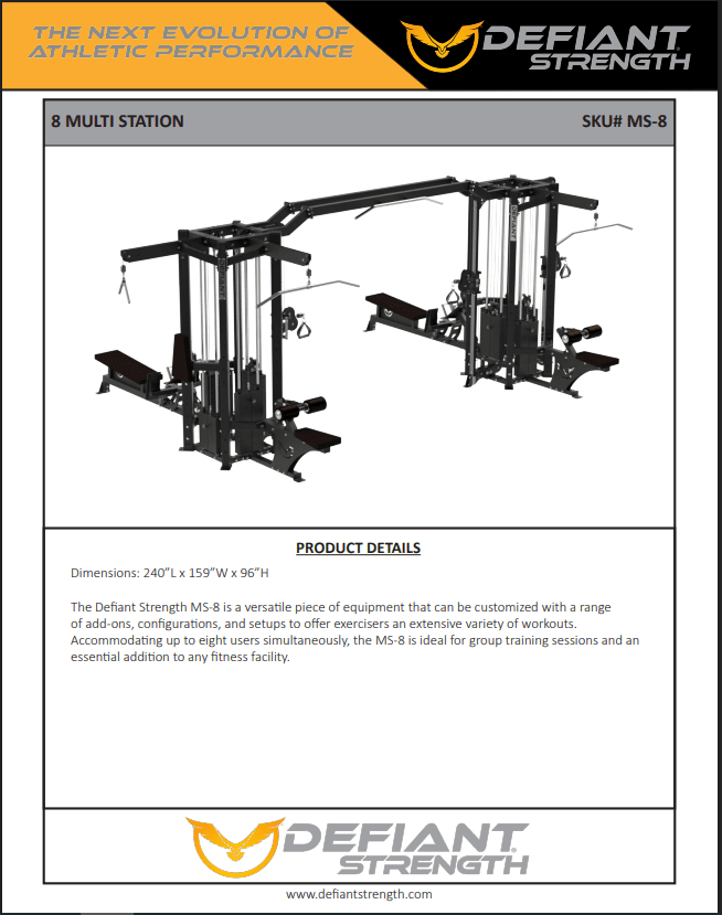 Defiant Strength - Defiant Strength MS8 8 - Stack Multi - Station - Multi - Stack