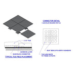 63.5mm Molded Tile Gym Flooring | Ecore dBTile - Flooring - Ecore International