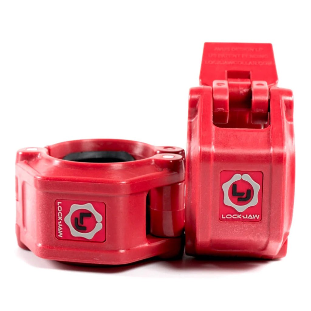 Lock - Jaw Olympic Barbell Collars | Black 2" Bar Clips - Clamps, Collars & Accessories - Power Systems