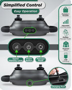 2-Head Deep Tissue Massager Charcoal Black | Lunix - Massage Gun - Lunix