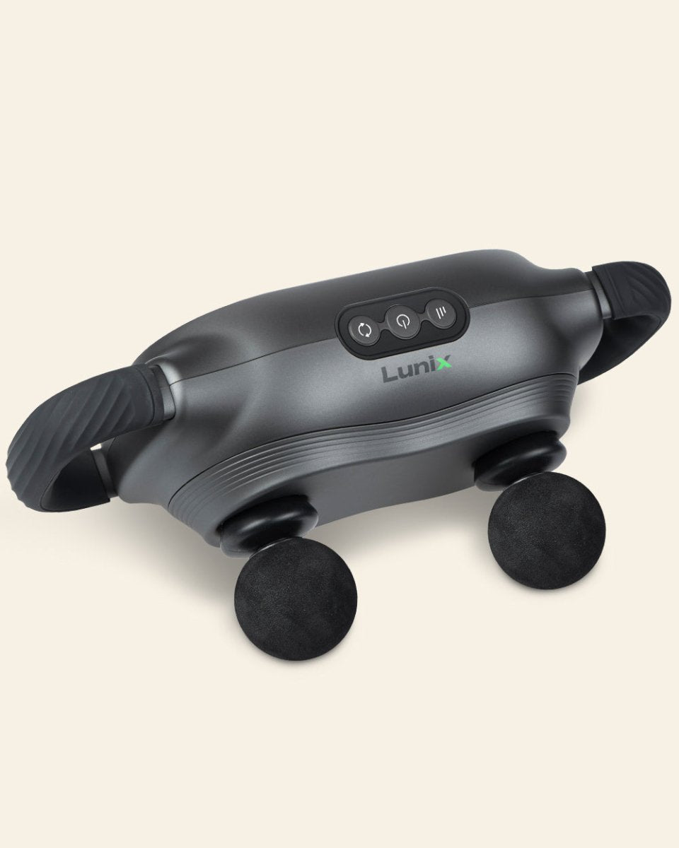 2-Head Deep Tissue Massager Charcoal Black | Lunix - Massage Gun - Lunix