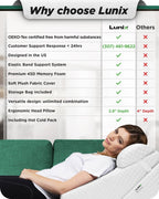 3-Piece Bed Wedge Pillow Set | Lunix - Wedge Pillow Set - Lunix