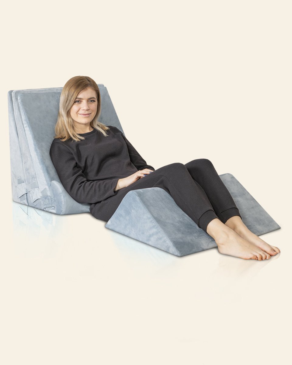 5-Piece Wedge Pillow Set Cloud Gray | Lunix - Wedge Pillow Set - Lunix
