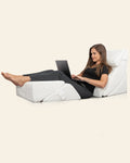 6-Piece Wedge Pillow Set Pebble White | Lunix - Wedge Pillow Set - Lunix