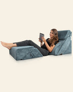 6-Piece Wedge Pillow Set Stone Navy | Lunix - Wedge Pillow Set - Lunix