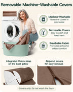Bed Wedge Pillow Set Almond Brown | Lunix - Wedge Pillow Set - Lunix