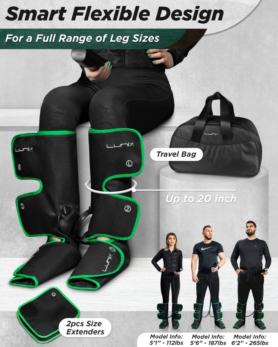 Foot & Calf Massager Forest Green | Lunix - Leg & Foot Massager - Lunix