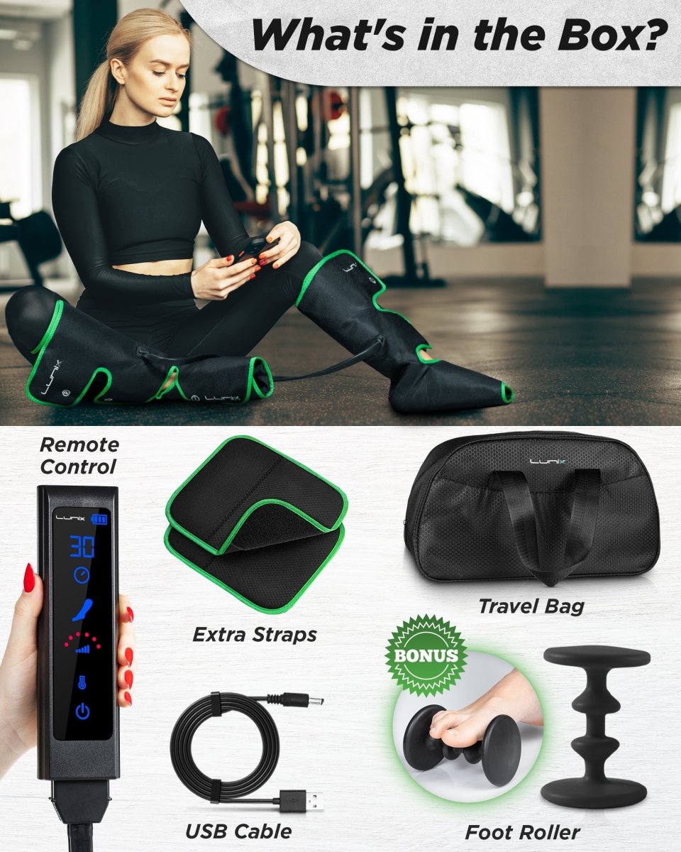 Foot & Calf Massager Forest Green | Lunix - Leg & Foot Massager - Lunix
