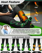 Foot & Calf Massager Forest Green | Lunix - Leg & Foot Massager - Lunix
