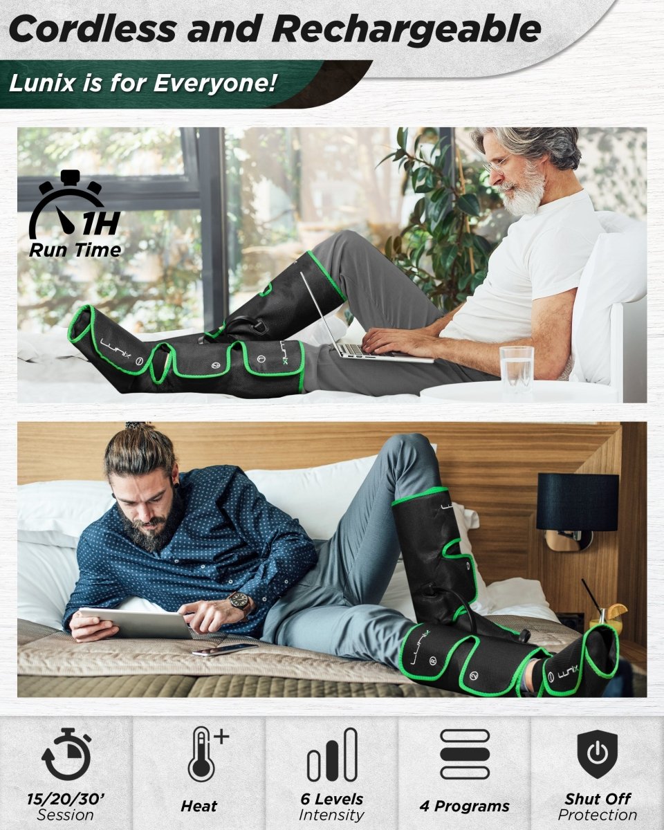 Foot & Calf Massager Forest Green | Lunix - Leg & Foot Massager - Lunix