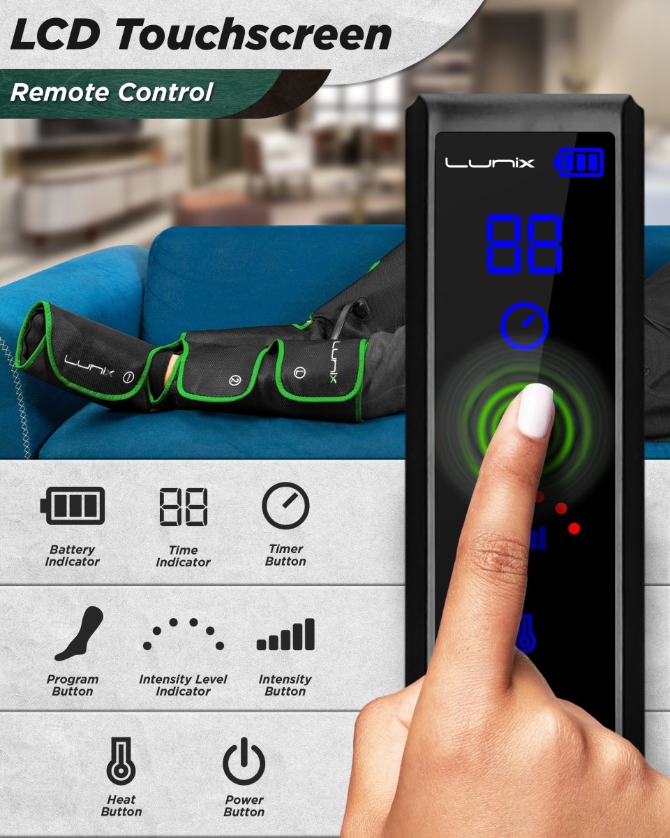 Foot & Calf Massager Forest Green | Lunix - Leg & Foot Massager - Lunix