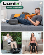 Foot & Calf Massager Granite Gray | Lunix - Leg & Foot Massager - Lunix