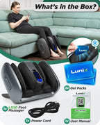 Foot & Calf Massager Granite Gray | Lunix - Leg & Foot Massager - Lunix