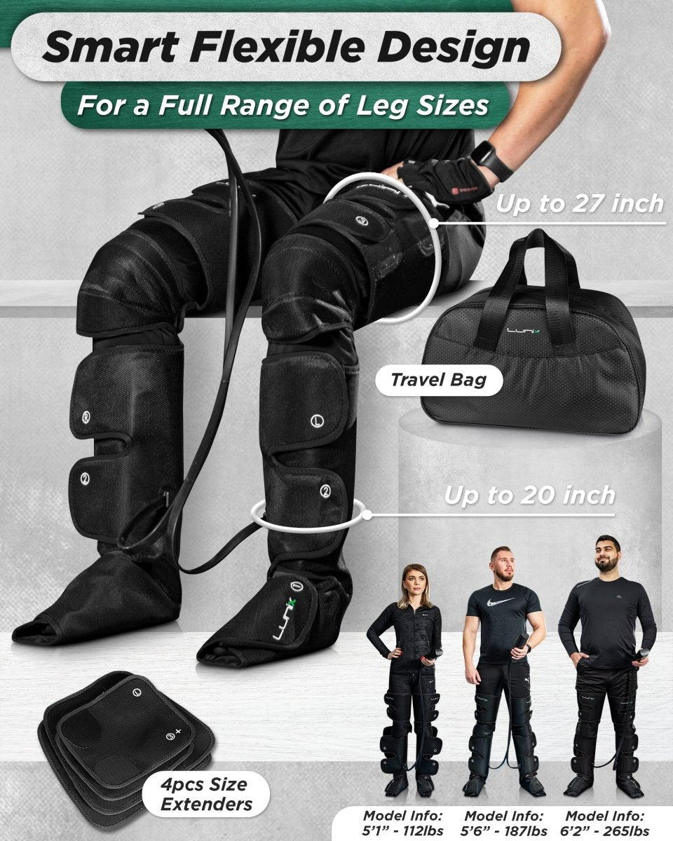 Full Leg Compression Massager | Lunix - Full Leg Massager - Lunix