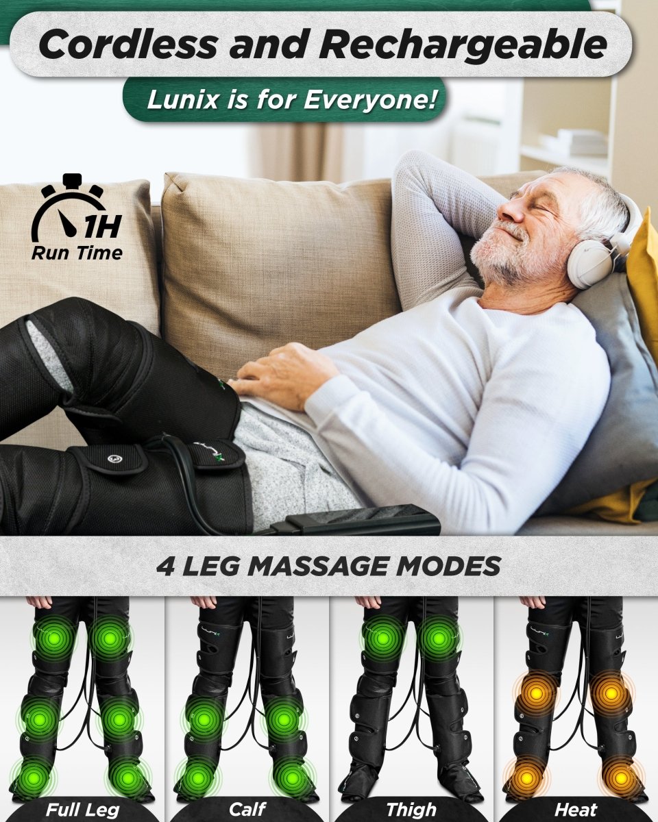 Full Leg Compression Massager | Lunix - Full Leg Massager - Lunix