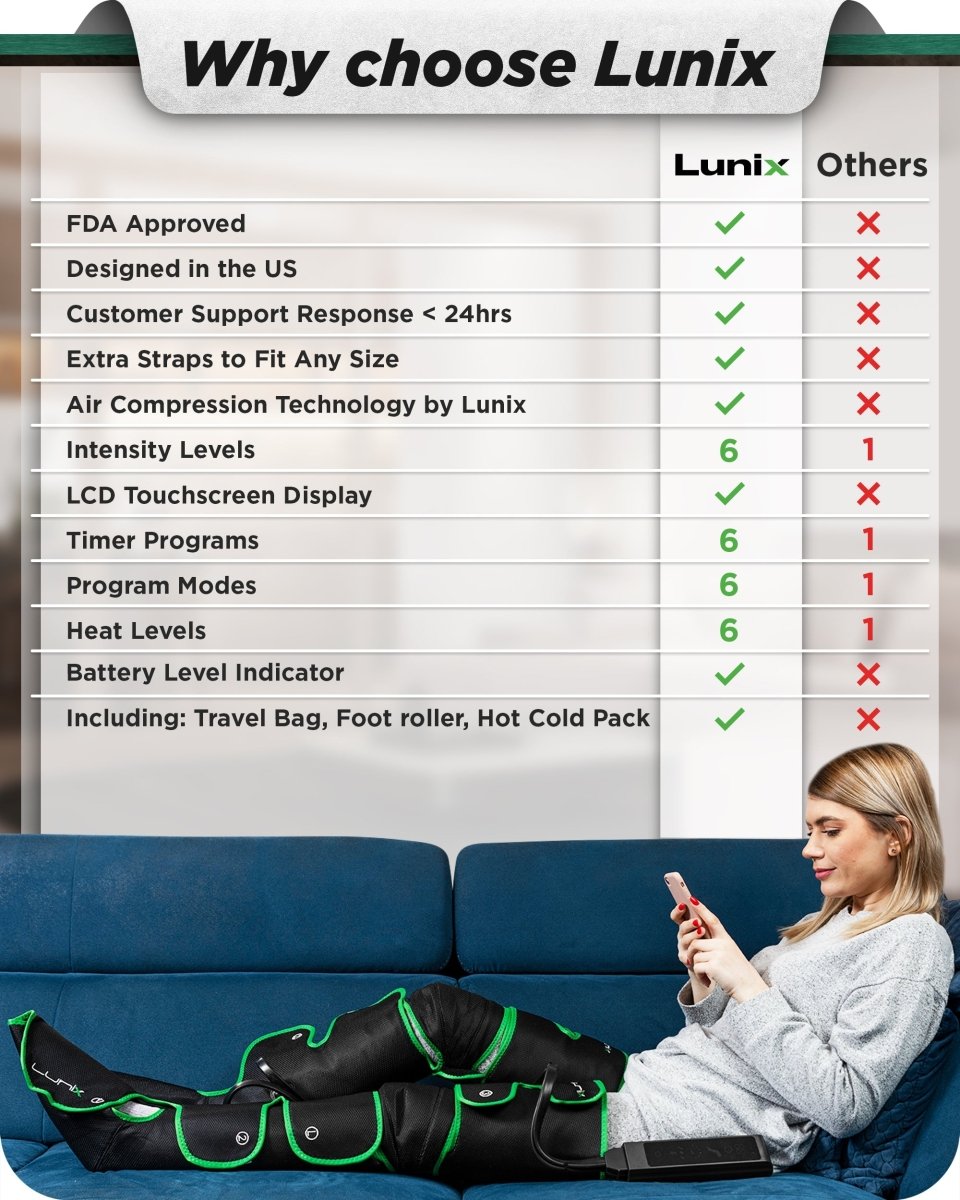 Full Leg Massager Forest Green | Lunix - Full Leg Massager - Lunix