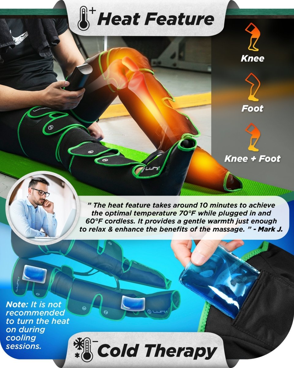 Full Leg Massager Forest Green | Lunix - Full Leg Massager - Lunix